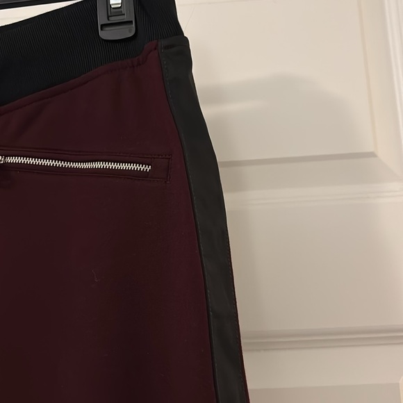 Ralph Lauren burgundy & black pull on track pants SZ L w/pockets active NWOT - Picture 7 of 16